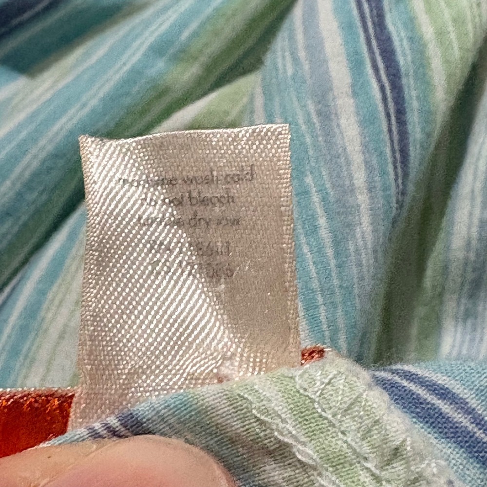 Cacique Striped Pajama Pants Lounge Sleepwear‎ Women's Size 18/20 Blue Yellow - Picture 3 of 10